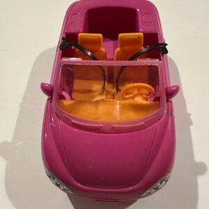 Vibrant Pink Convertible Toy Car